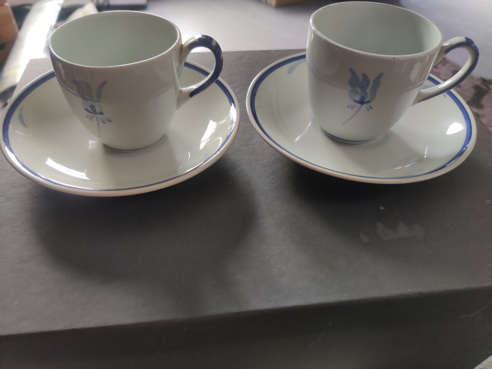Vintage set Royal Goedewaagen Gouda  2 kopjes en schotels, Antiek en Kunst, Ophalen of Verzenden