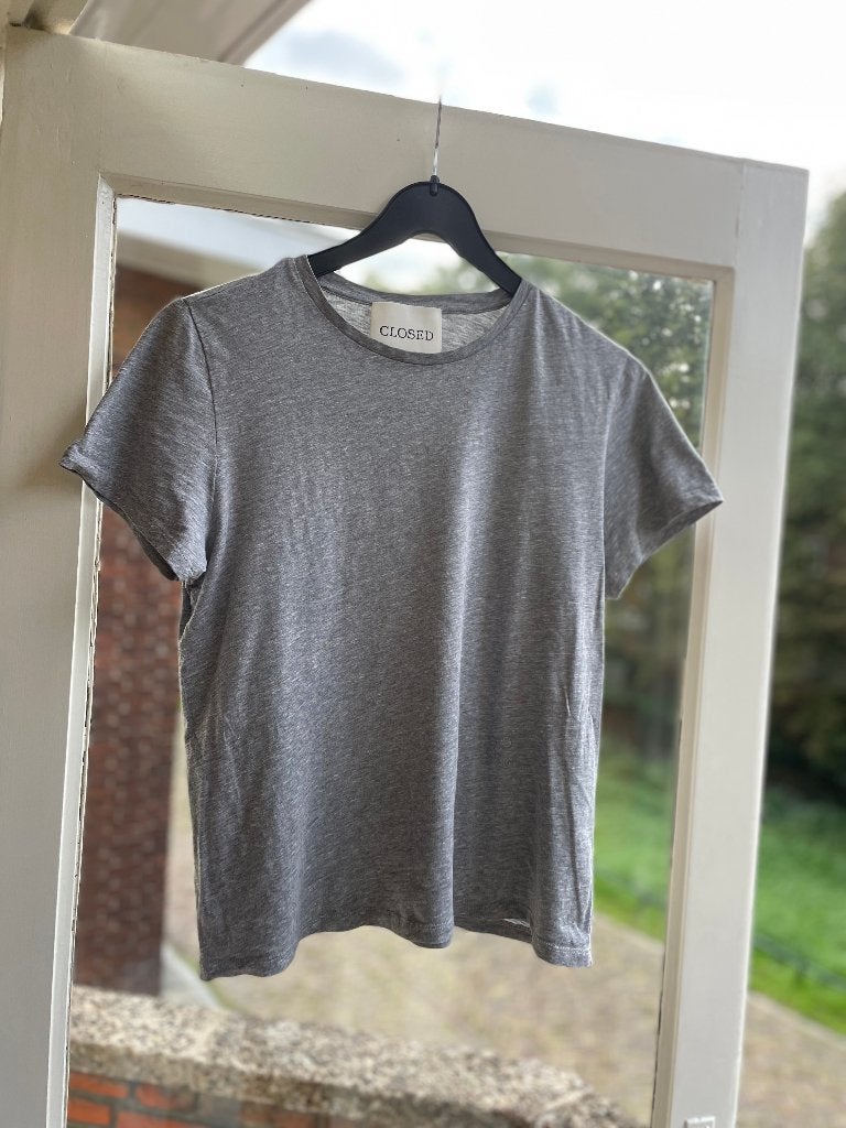 CLOSED lichtgrijs gemêleerd T-shirt mt M, Maat 38/40 (M), Verzenden, Closed, Zo goed als nieuw