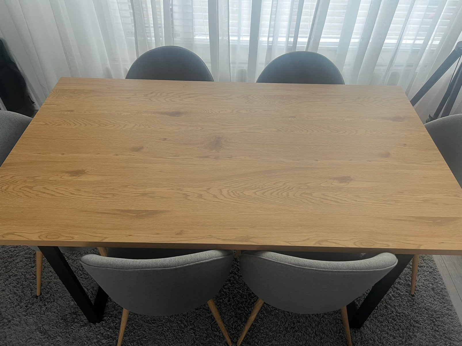 Eettafel, Ophalen, 50 tot 100 cm, Zo goed als nieuw, 150 tot 200 cm