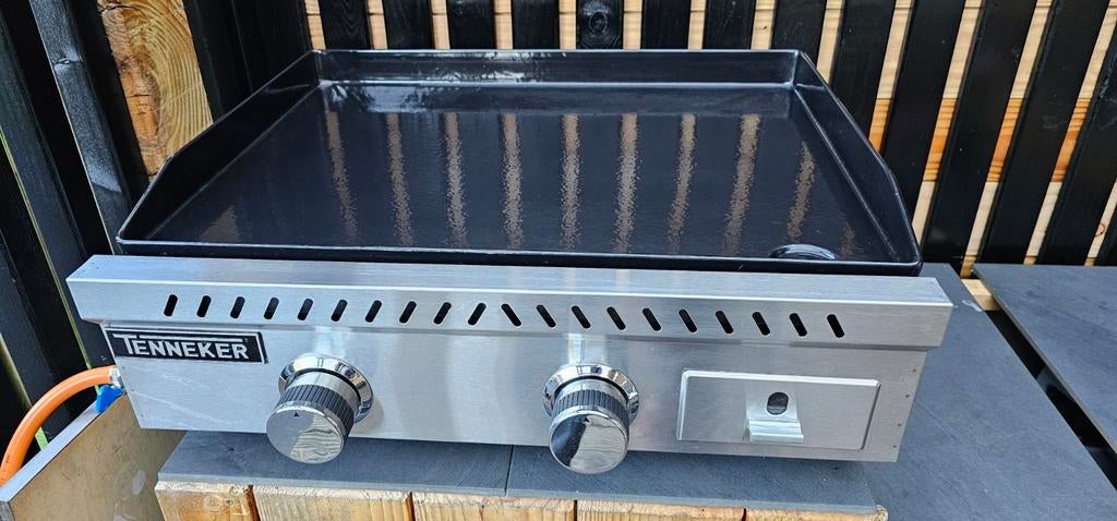 Tenneker Gas Plancha bakplaat RVS, Tuin en Terras, Gasbarbecues, Gebruikt, Ophalen
