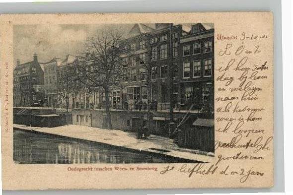 Utrecht Oudegracht tussen Wees-en Smeebrug Kolthoof zie info