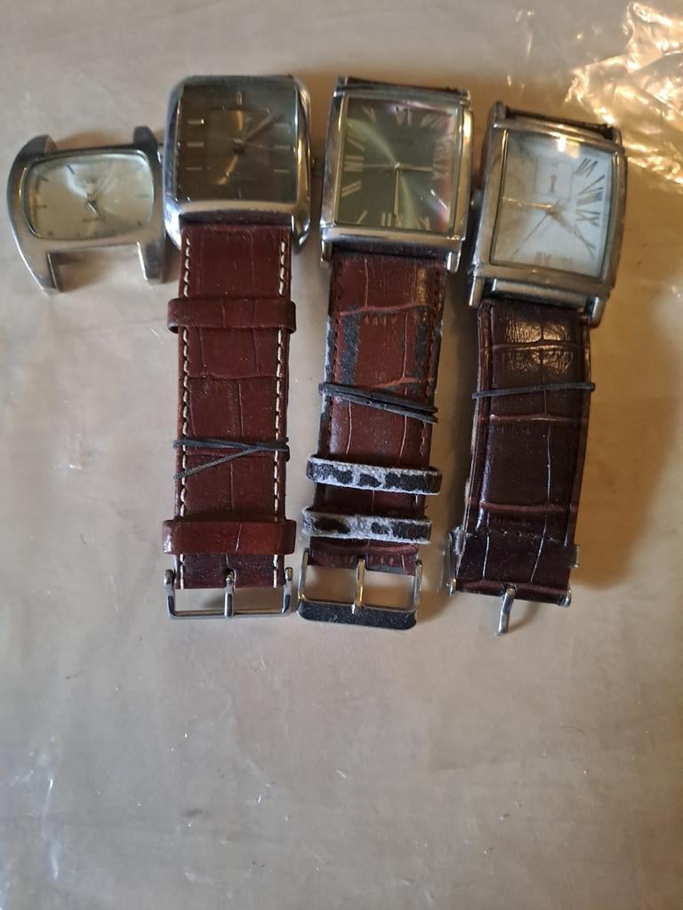 4 Oude Polshorloges - Vintage Horloges Collectie, Sieraden, Tassen en Uiterlijk, Horloges | Antiek, Overige merken, Staal, Met bandje