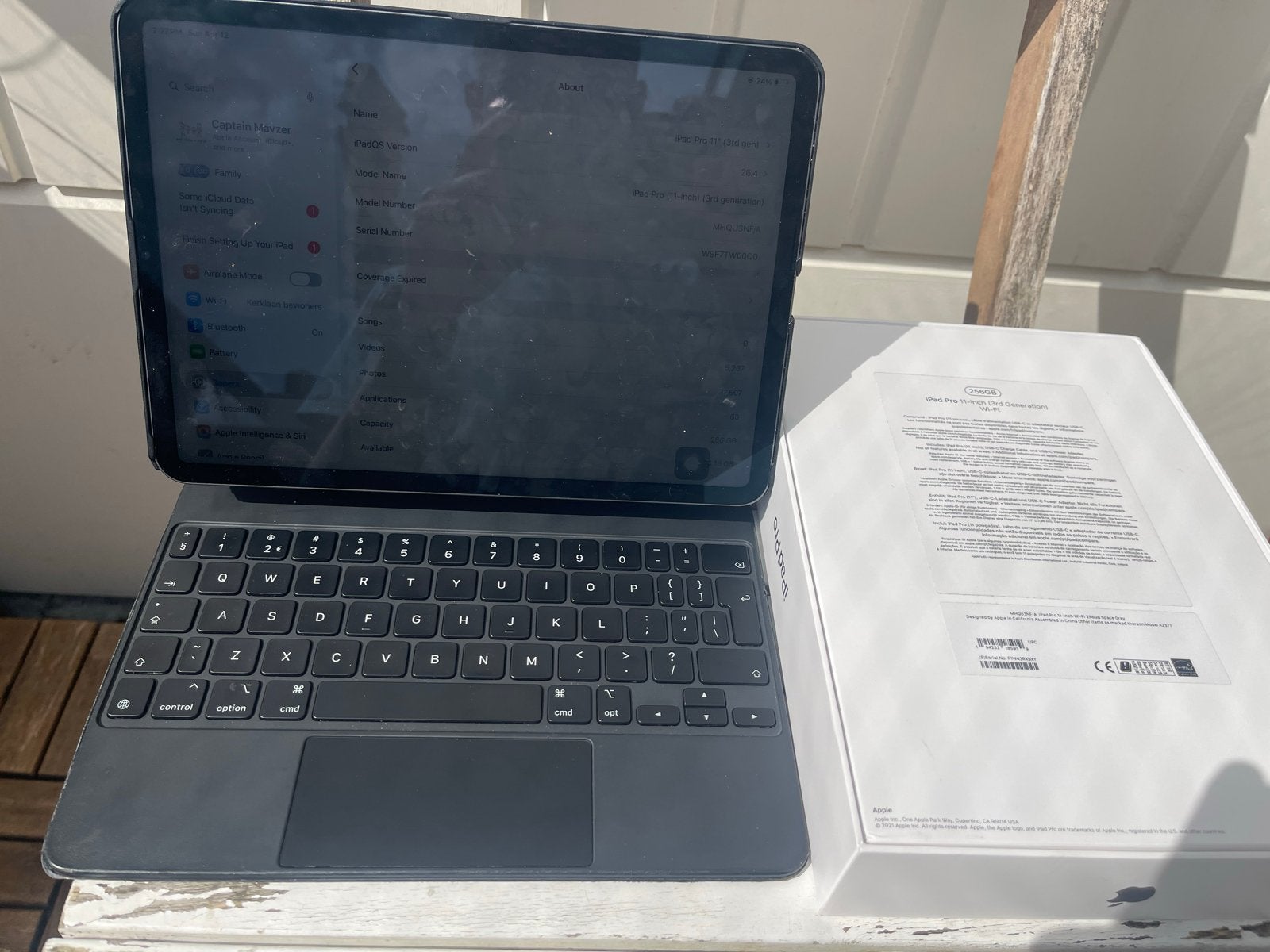 iPad Pro 11" (M1) 256GB - Z.G.A.N. (98% batterij), 11 inch, Ophalen of Verzenden, Zo goed als nieuw, Apple iPad Pro
