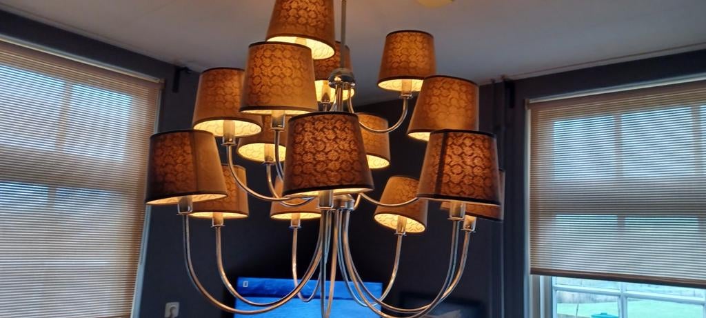 Grote aparte kroonluchter, Huis en Inrichting, Lampen | Kroonluchters, Ophalen of Verzenden, Zo goed als nieuw