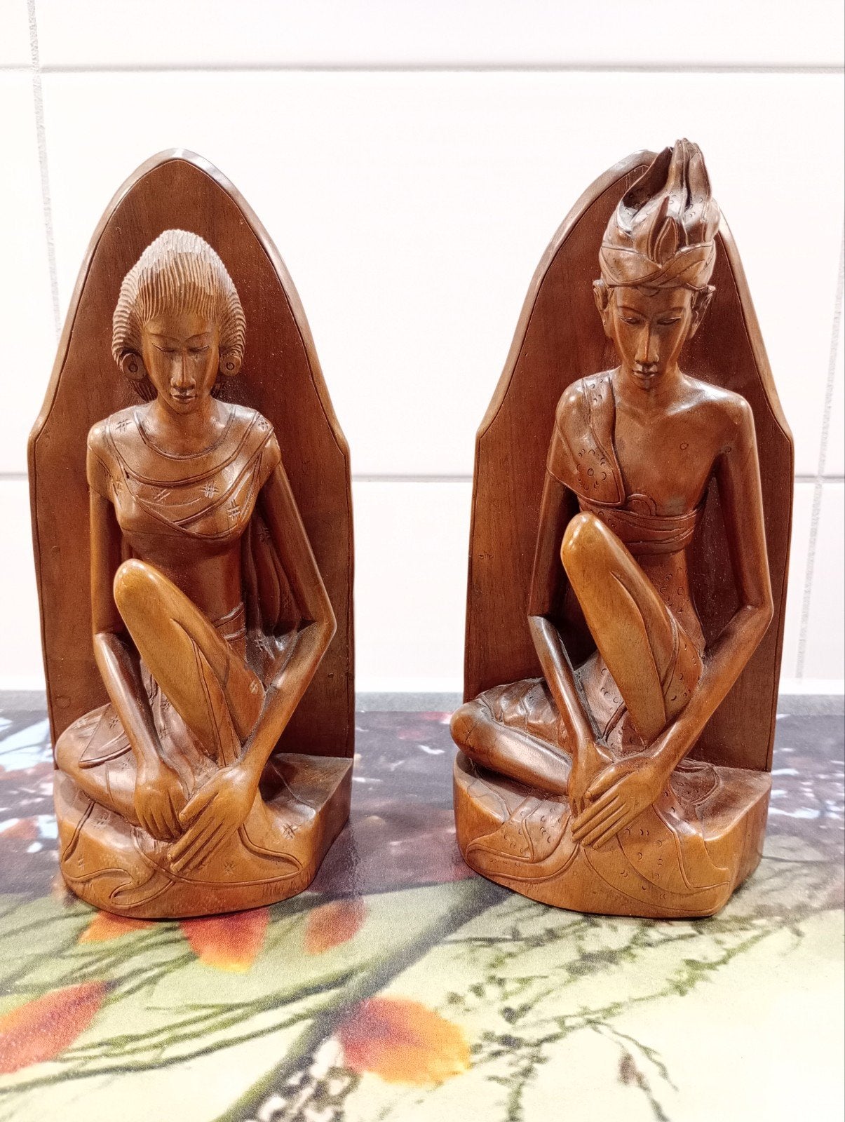 Bali boeksteunen, Antiek en Kunst, Kunst | Beelden en Houtsnijwerken, Ophalen of Verzenden
