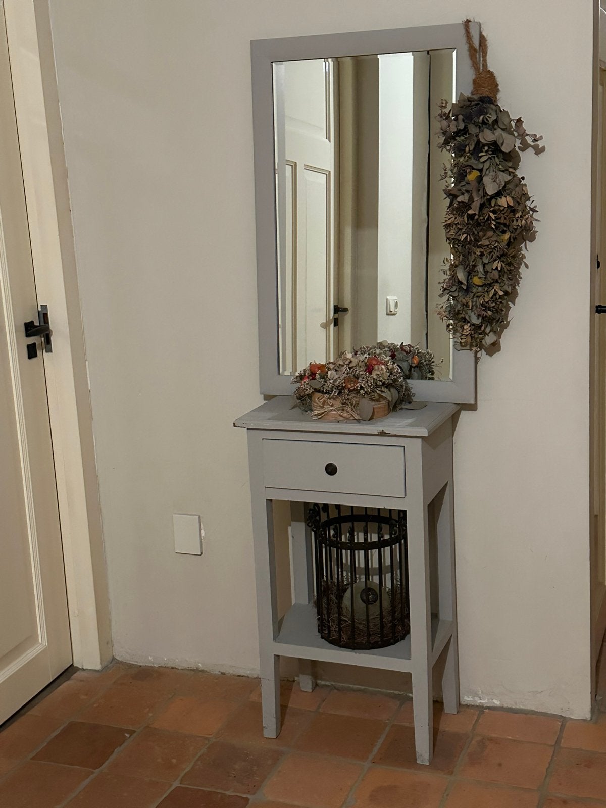 Spiegel met facetglas 85 x 55 cm, Huis en Inrichting, Ophalen, Zo goed als nieuw, Minder dan 100 cm, Rechthoekig