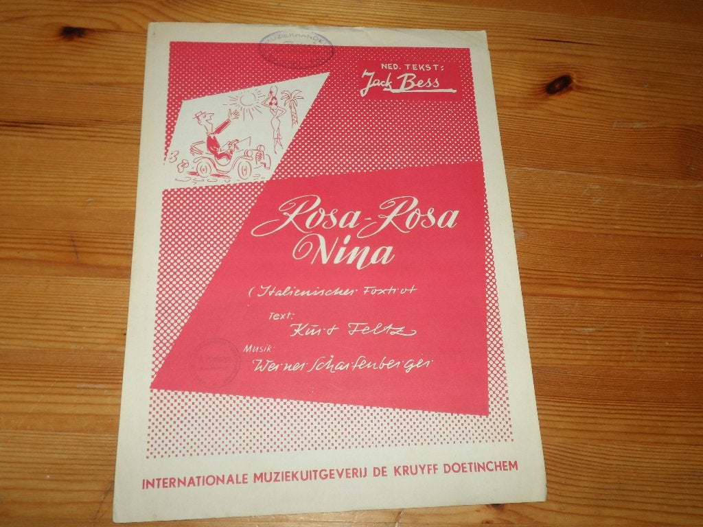 Rosa rosa nina - w. Scharfenberger, Gebruikt, Gitaar, Ophalen of Verzenden, Artiest of Componist