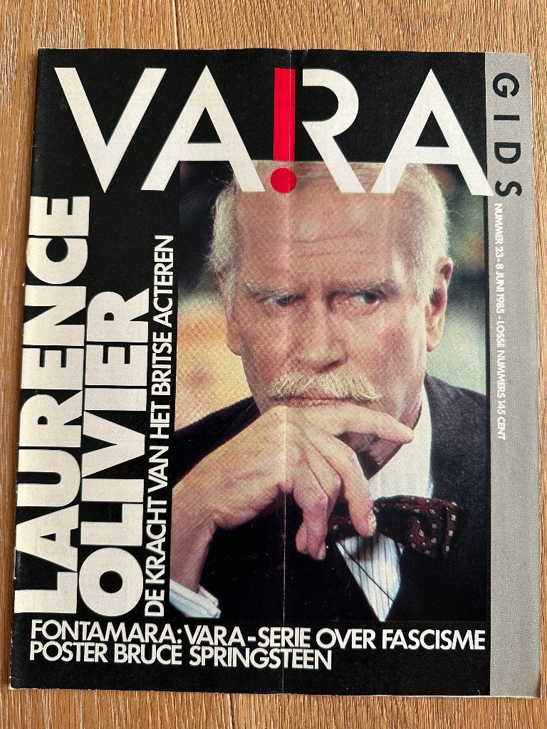 VARA Gids 8 juni 1985, Laurence Olivier, Bruce Springsteen, Ophalen of Verzenden, Gelezen, Muziek, Film of Tv