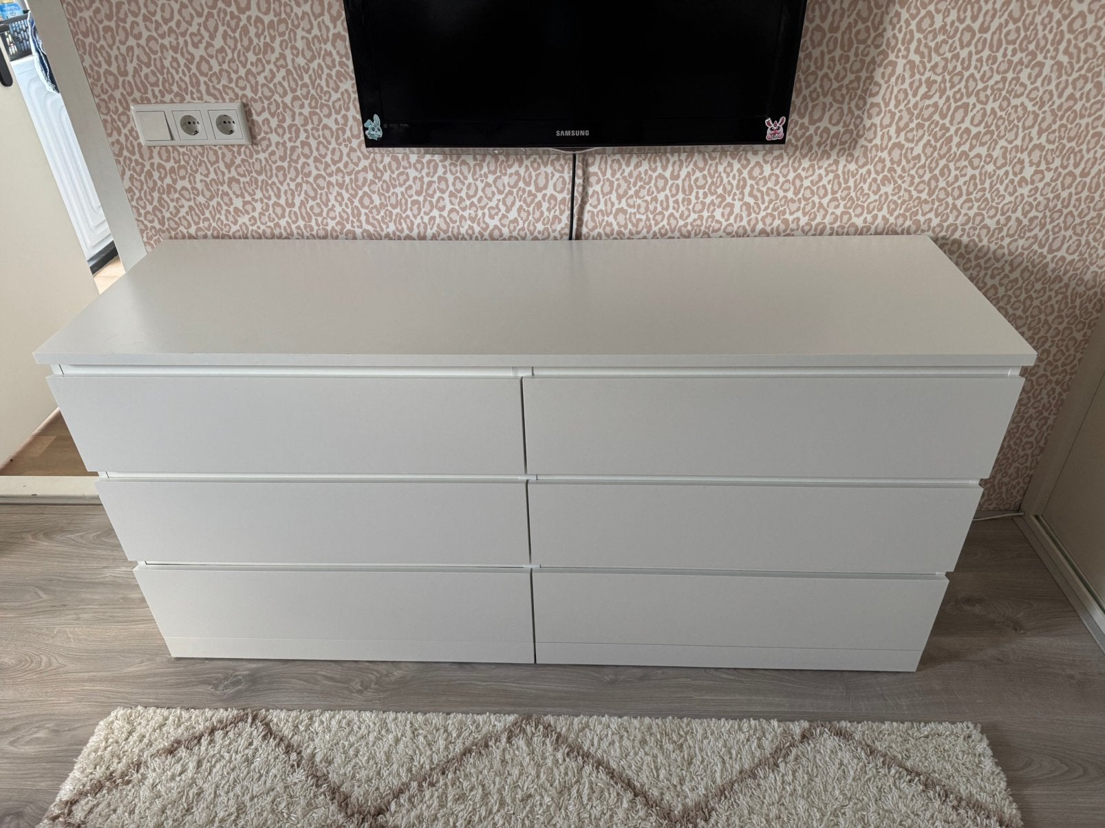 IKEA ladekast MALM met 6 lades, Ophalen of Verzenden, Zo goed als nieuw, 25 tot 50 cm, 150 tot 200 cm