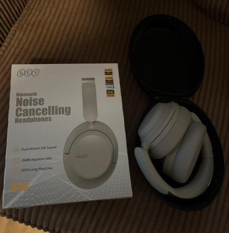 QCY H3S Noise Cancelling Koptelefoon - Grijs