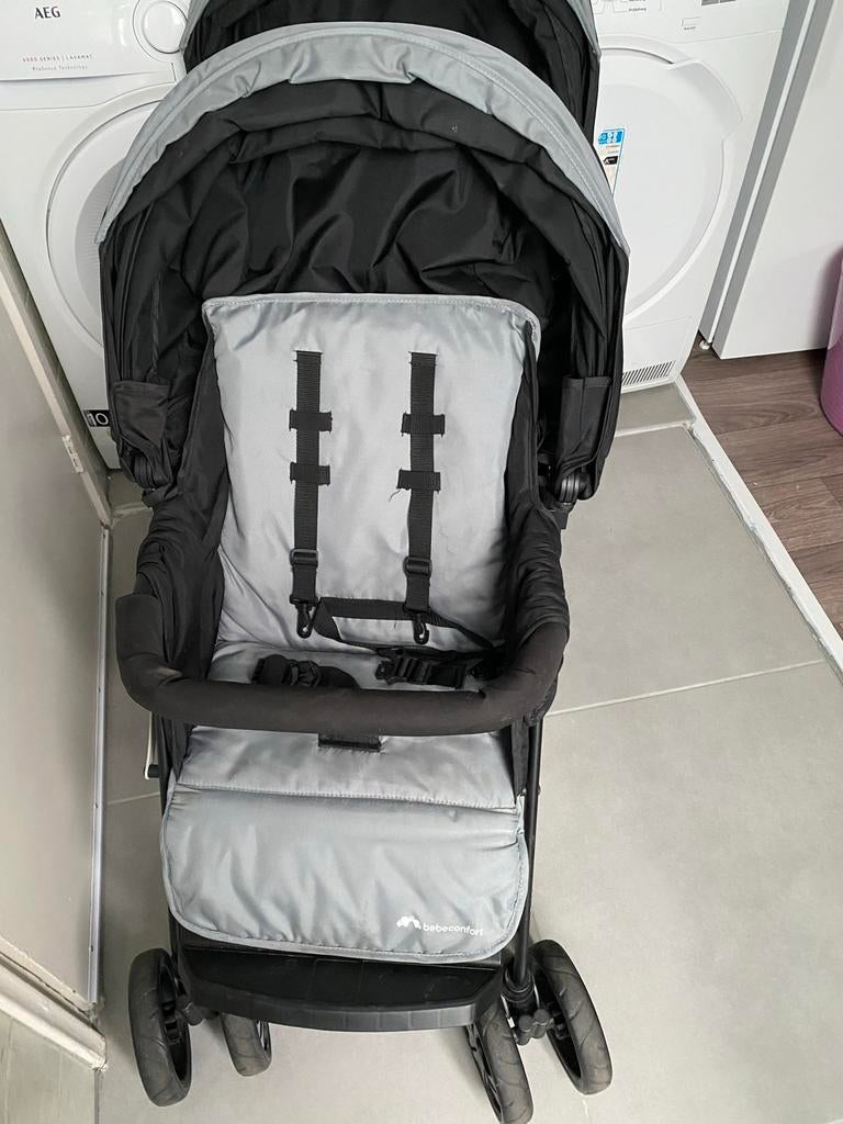 kinderwagen  2. Persoon. Bebeconfort buggy, zwart/grijs,, Ophalen, Gebruikt, Overige merken, Verstelbare rugleuning