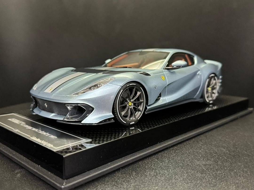 CE Ferrari 812 Competizione Ice Blue I 1:18 I NIEUW #9/10, Hobby en Vrije tijd, Modelauto's | 1:18, Ophalen of Verzenden, Nieuw