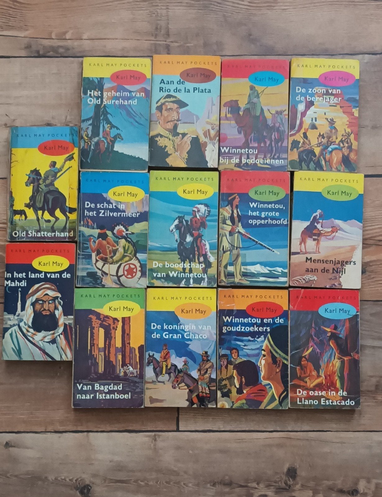14 Karl May pocket boekjes, Ophalen, Gelezen
