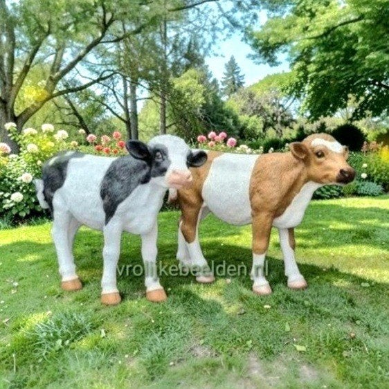 Dierenbeelden Koe Paard Varken Kalf Geit Schaap Lam Ezel, Tuin en Terras, Tuinbeelden, Ophalen, Nieuw, Kunststof, Dierenbeeld