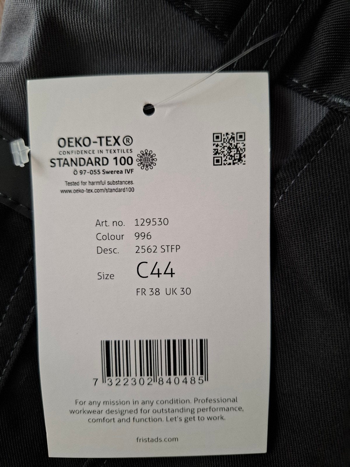 Fristads broek nieuw maat c44, Kleding | Heren, Ophalen of Verzenden, Nieuw, Zwart