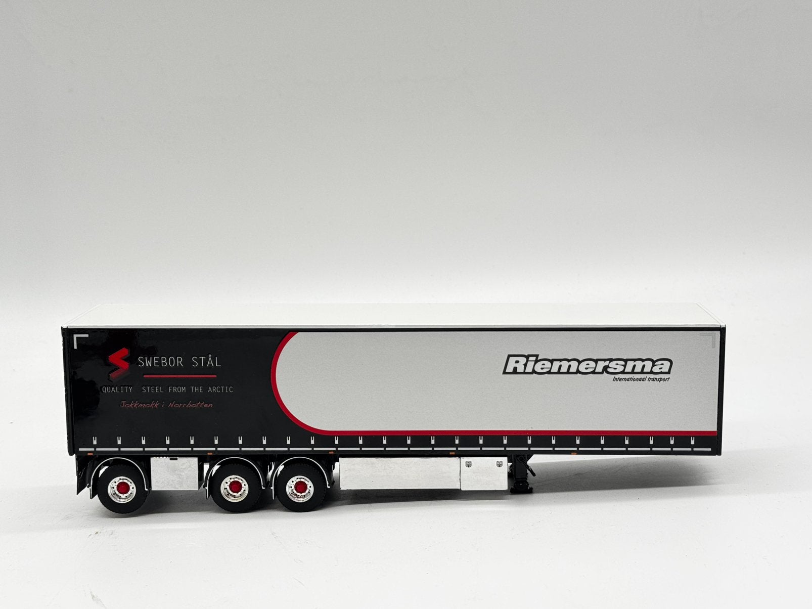 WSI PACTON KASTENTRAILER RIEMERSMA, Hobby en Vrije tijd, Modelauto's | 1:50, ., Ophalen of Verzenden, Zo goed als nieuw, .
