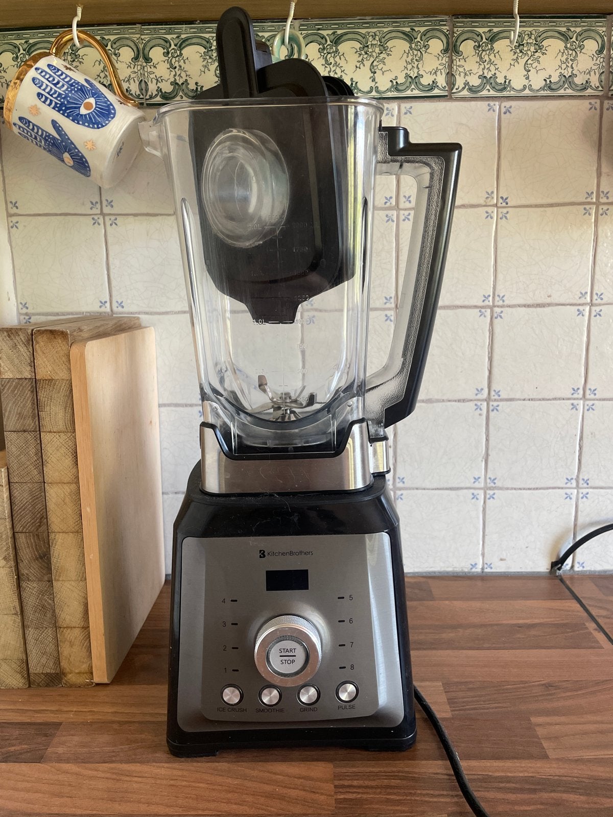 Kitchenbrothers Power Blender - Zo goed als nieuw, Witgoed en Apparatuur, Keukenmixers, 1 tot 2 liter, Ophalen, Zo goed als nieuw