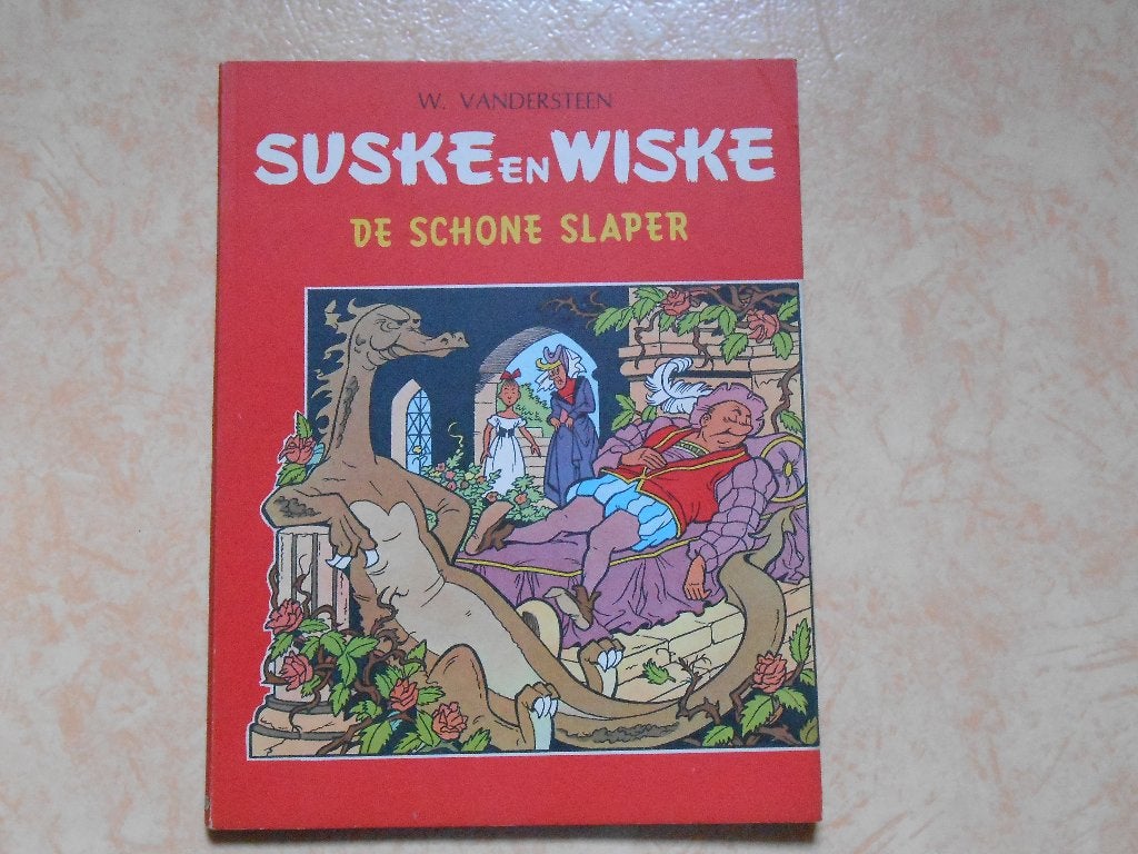 Suske en wiske 57 De schone slaper 1965 1 ste druk. TG., Willy Vandersteen, Eén stripboek, Ophalen of Verzenden, Zo goed als nieuw