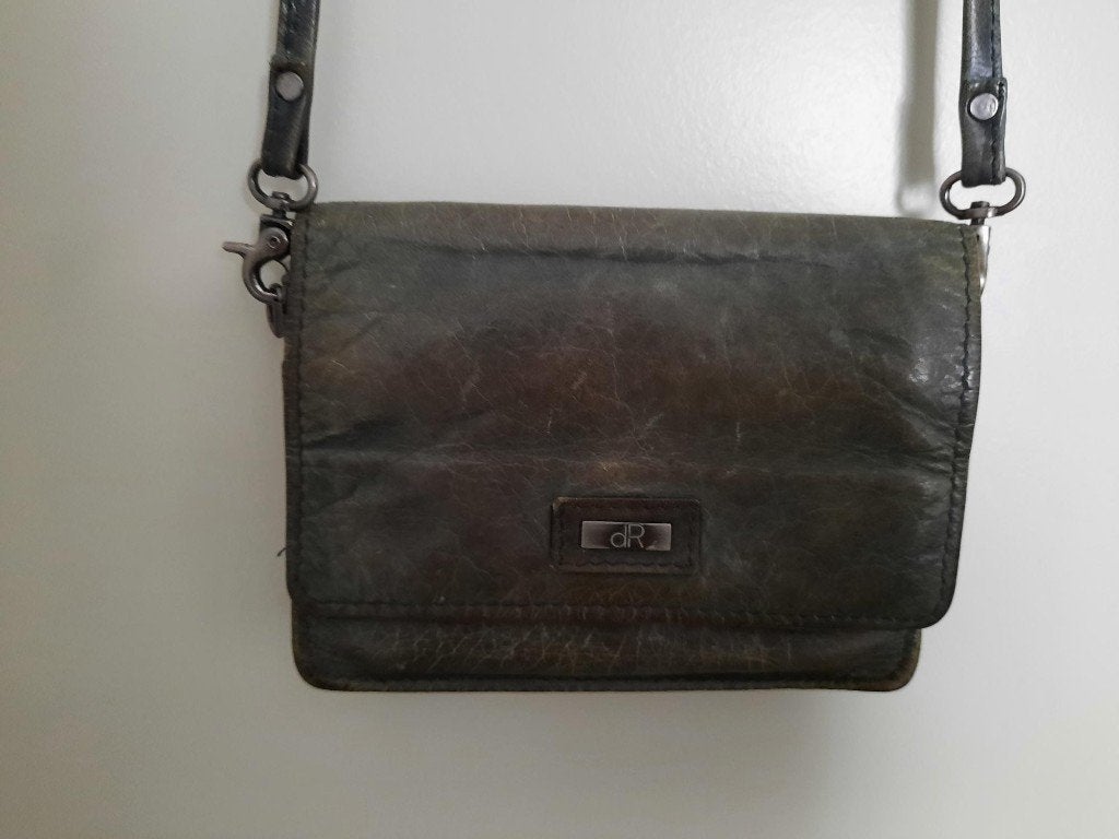 Schoudertasje tas DR Kleur : Groen Maten : H 15 / Br 10 cm, Ophalen of Verzenden, Gebruikt, Groen, Schoudertasje