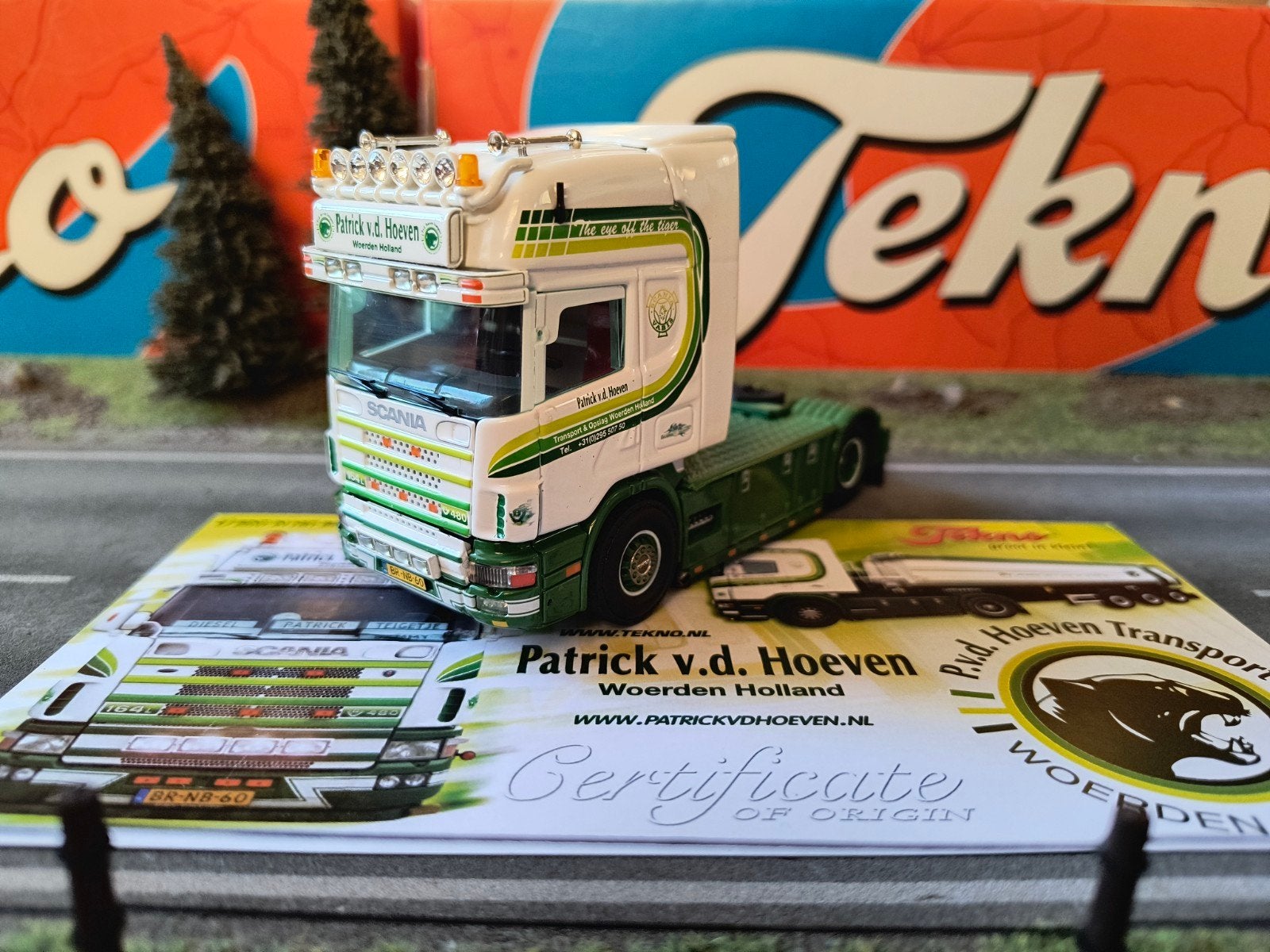 Tekno Scania Patrick Van Den Hoeven, Ophalen of Verzenden, Zo goed als nieuw, Bus of Vrachtwagen, Tekno