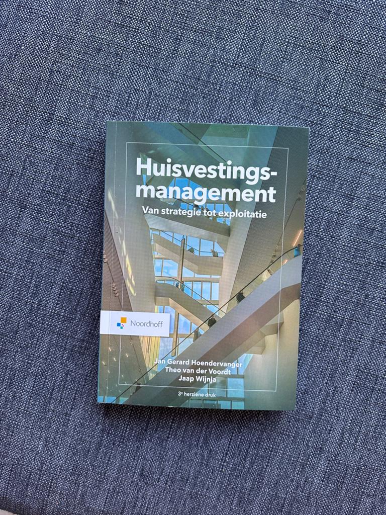 Huisvestingsmanagement: Van strategie tot exploitatie nieuw, Ophalen of Verzenden, Gamma, Zo goed als nieuw, HBO