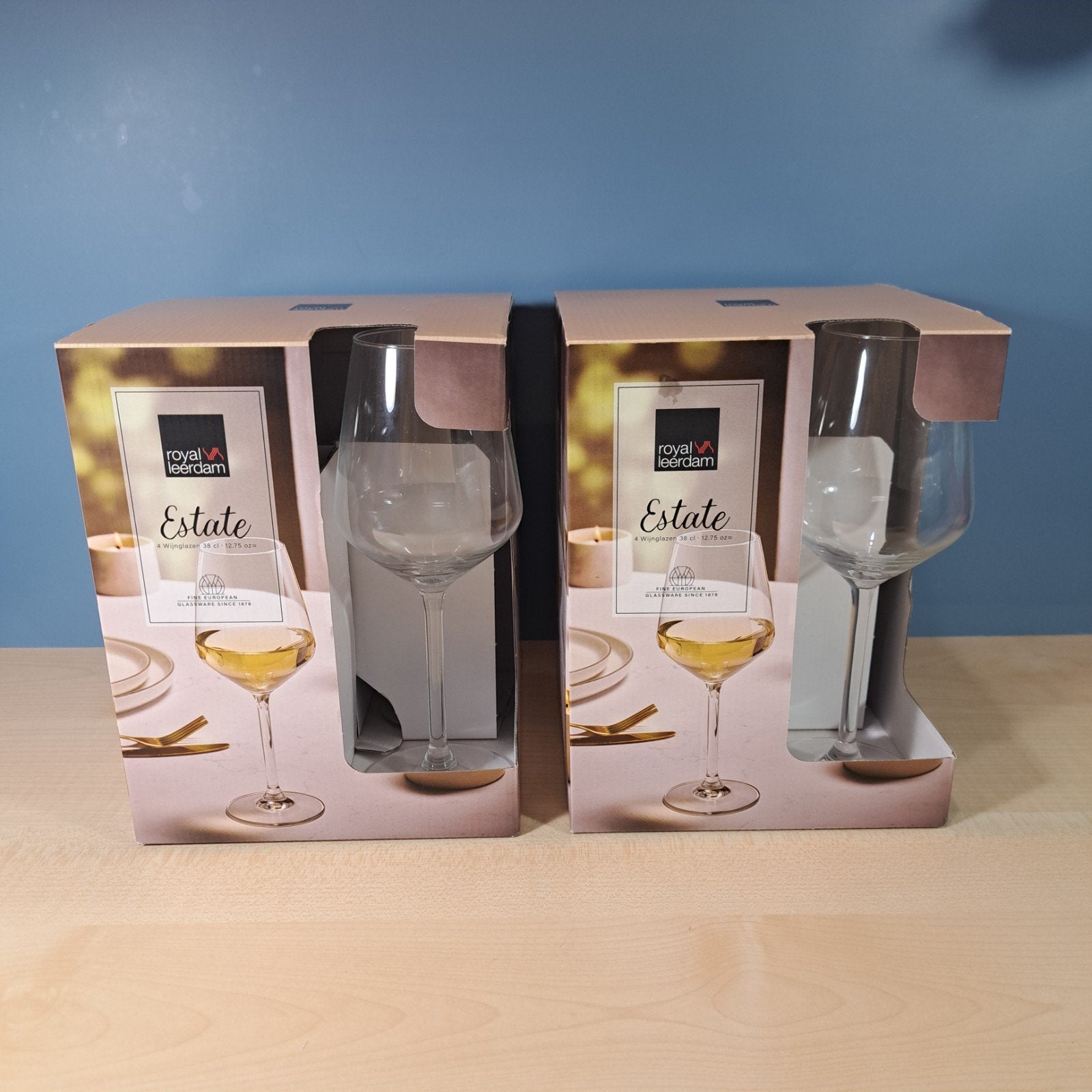8x wijnglas Royal Leerdam Estate NIEUW, Ophalen, Nieuw