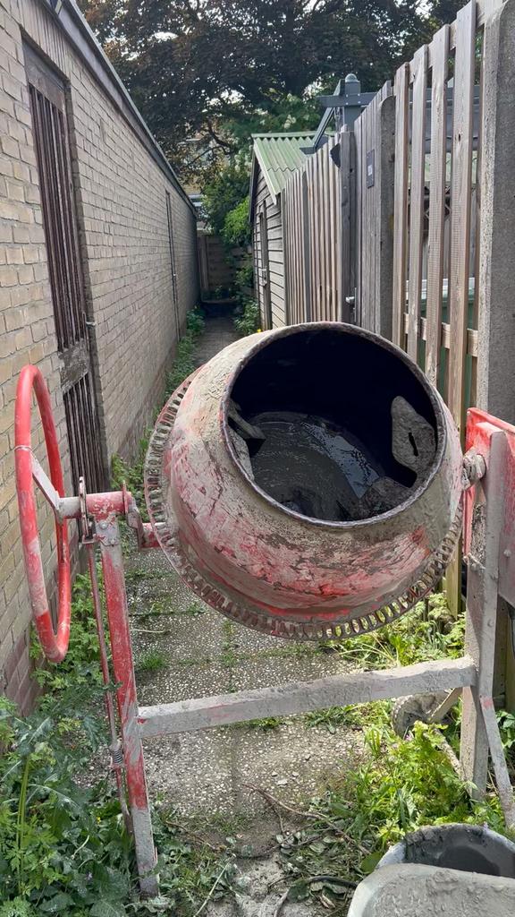 Betonmolen, Ophalen, Gebruikt