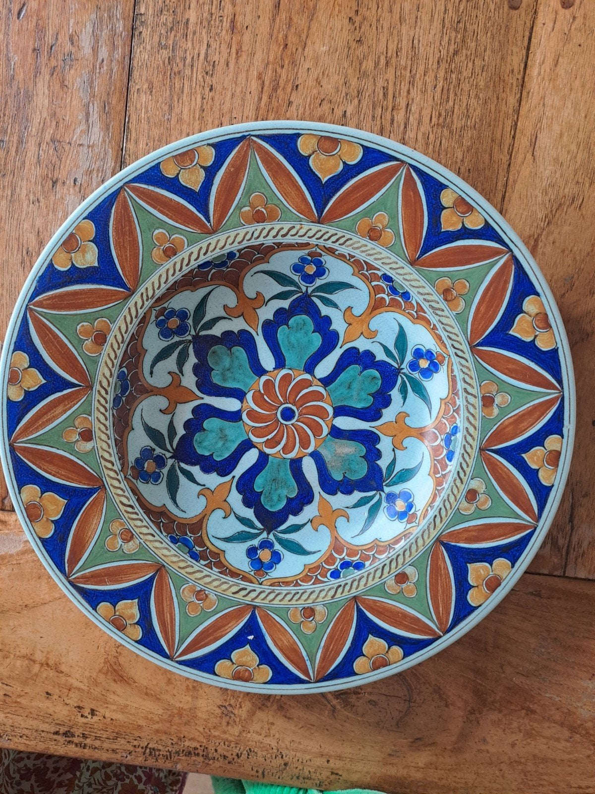 Uniek gouds Plateel Sierbord 1917 - Art Nouveau, Ophalen