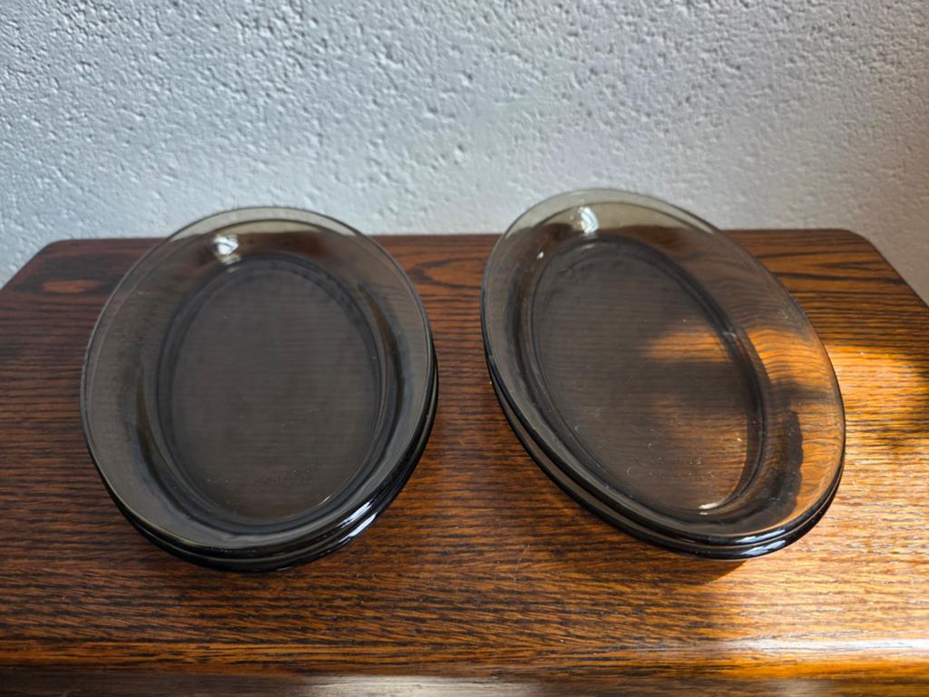 4 Vintage Arcoroc ovale bordjes, zeer nette staat, Antiek en Kunst, Antiek | Servies los, Ophalen of Verzenden