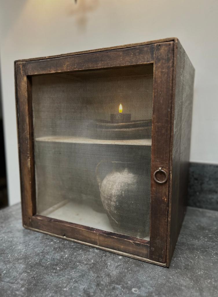 Oud frans vliegenkastje proviand kastje sleets brocante, Ophalen