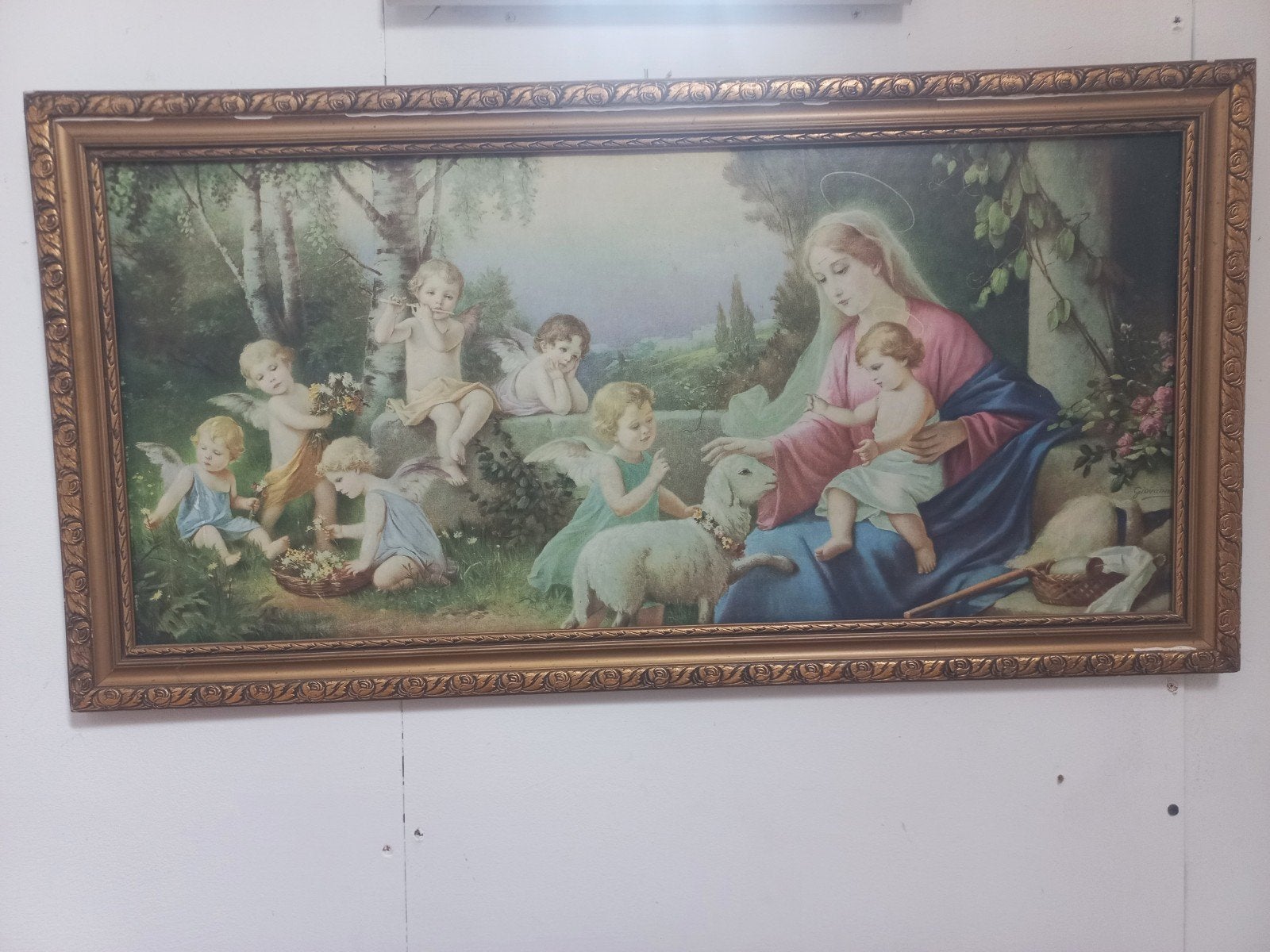 antiek schilderij groot, Antiek en Kunst, Ophalen of Verzenden