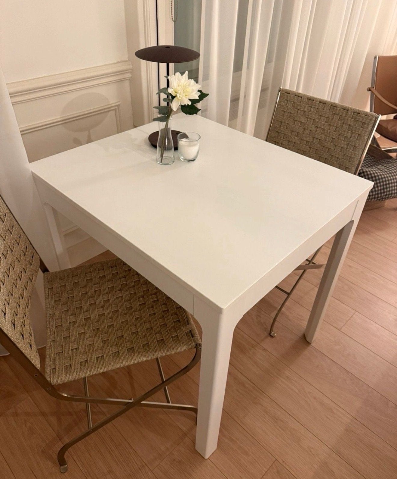 Flexform Charlotta stoelen set, Huis en Inrichting, Stoelen, Zo goed als nieuw, Twee, Metaal, Overige kleuren, Ophalen