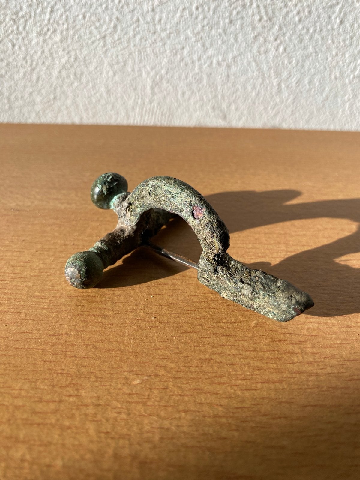 Antieke Romeinse Bronzen Kruisboog Fibula, Ophalen of Verzenden