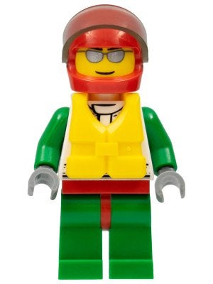 LEGO City cty0373 Octan - Jacket with Red and Green Stripe,, Lego, Ophalen of Verzenden, Minifiguur, City
