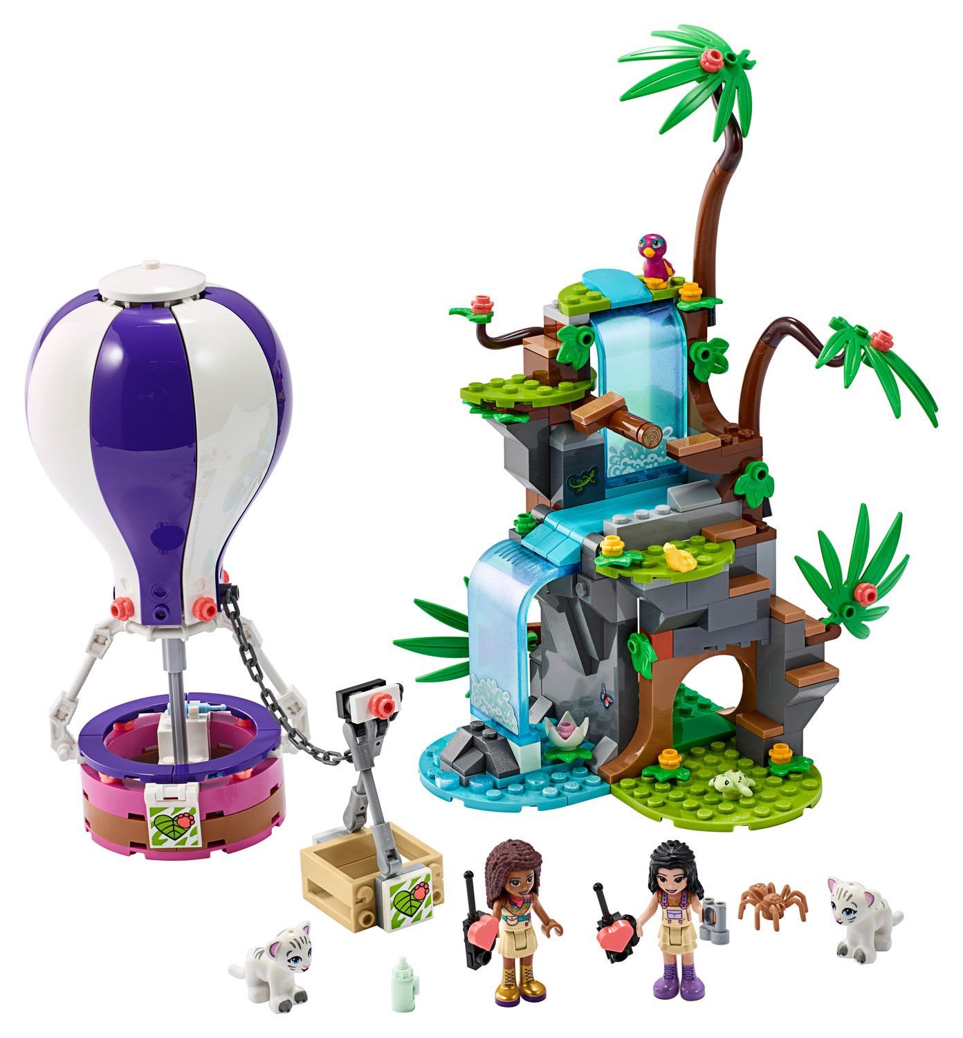 Lego Friends Tijger Reddingsactie met luchtballon 41423, Kinderen en Baby's, Lego, Friends, Ophalen of Verzenden, Complete set