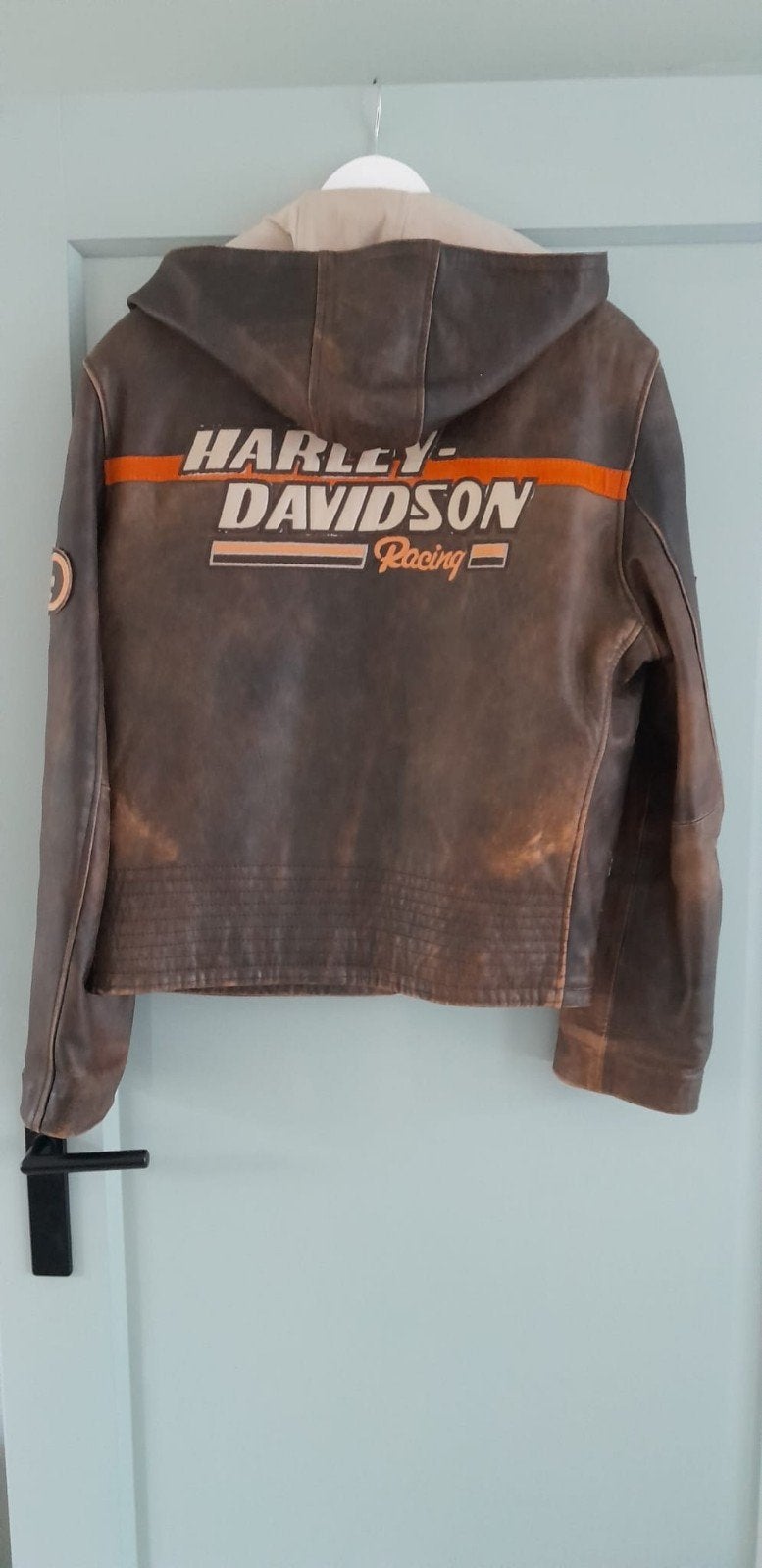 Harley-Davidson Leren Jas met Capuchon - Maat M, Harley-Davidson, Heren, Jas | leer, Ophalen of Verzenden