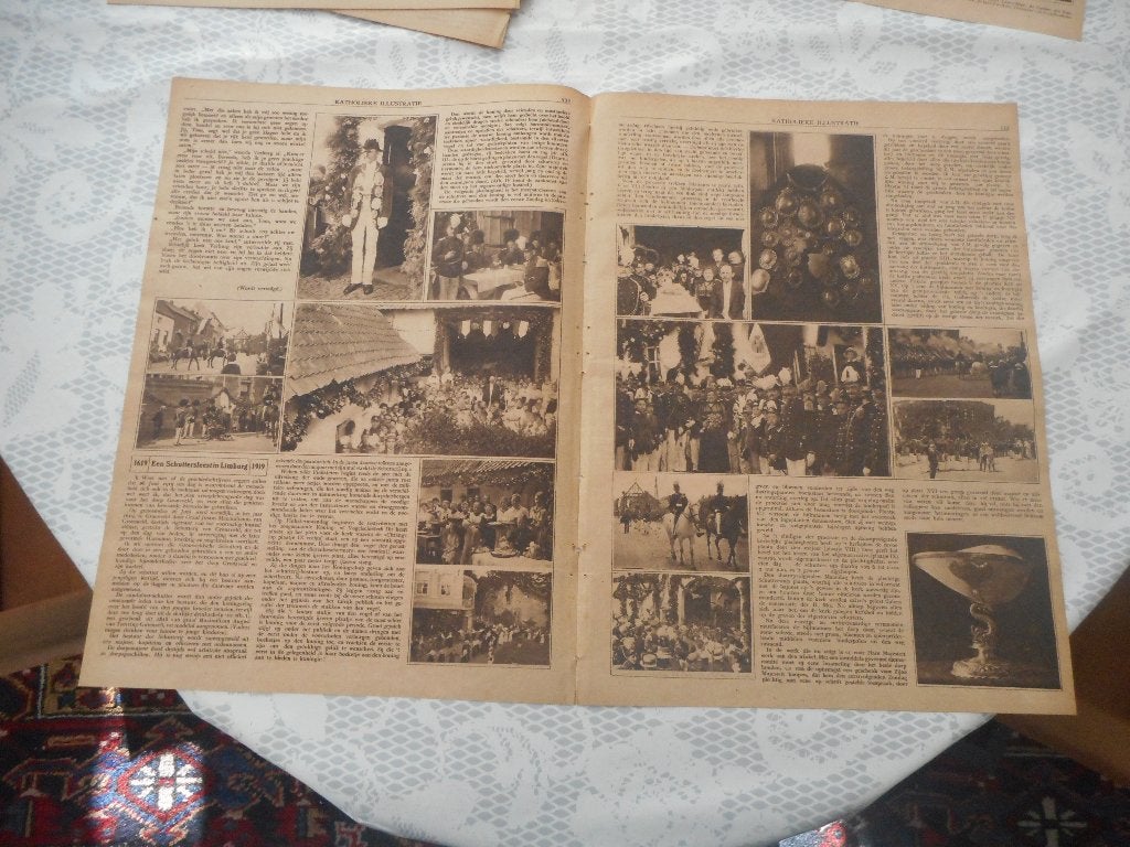 Gronsveld. Schutterij. Feest. 1919., Verzamelen, Ophalen of Verzenden, Voor 1920, Nederland, Knipsel(s)