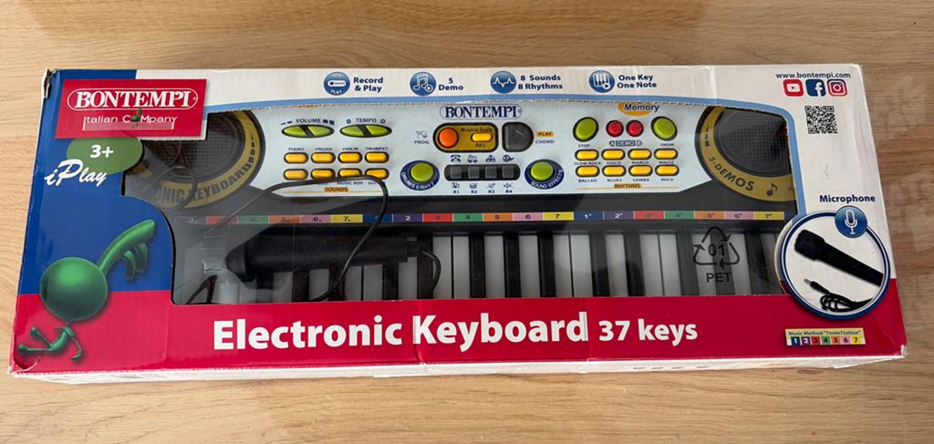 Bontempi Elektronisch Keyboard 37 toetsen met microfoon, Muziek en Instrumenten, Ophalen of Verzenden, Nieuw, Overige aantallen