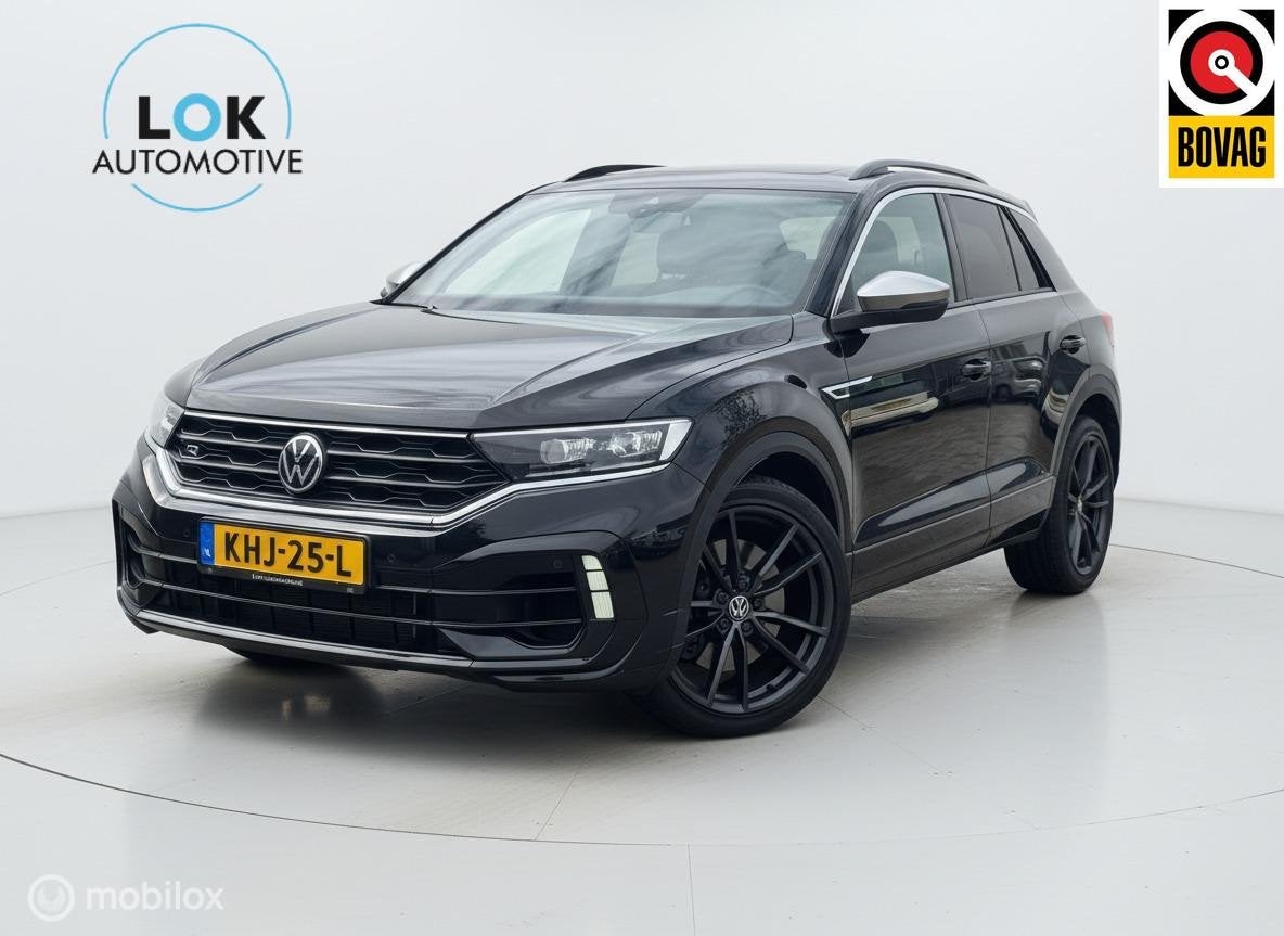 Volkswagen T-Roc 2.0 TSI 4Motion R PANO|AKRA|CARPLAY|ACC|, Auto's, Volkswagen, Gebruikt, Zwart, 4 cilinders, 1984 cc