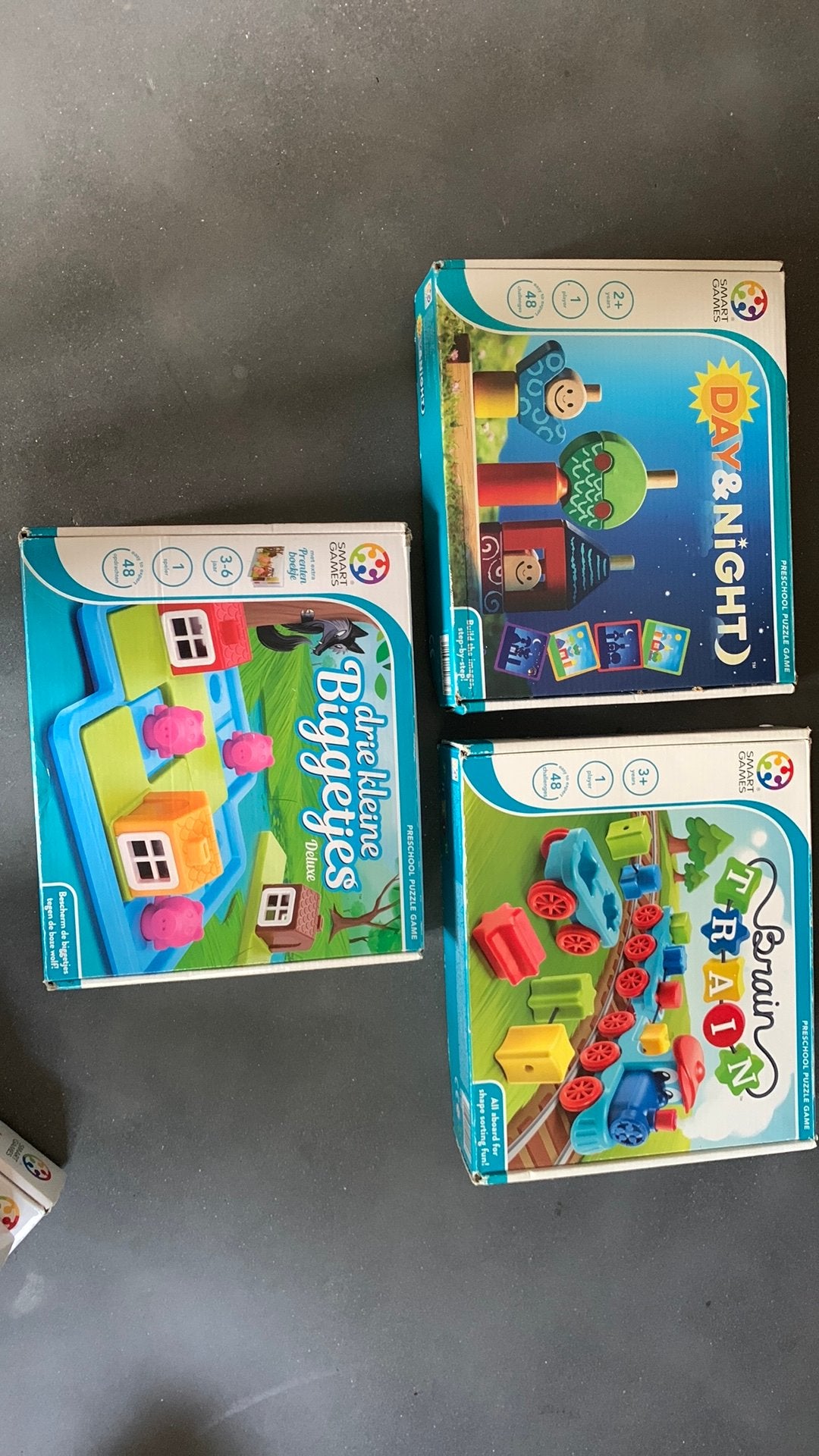 Drie smartgames peuter/kleuter, Ophalen, Zo goed als nieuw