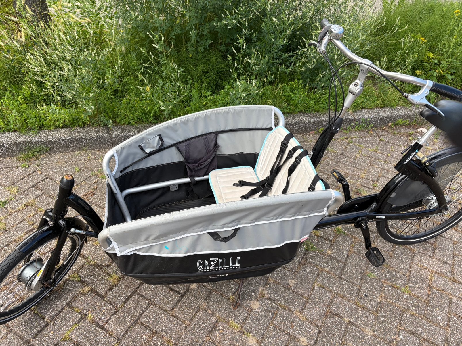 Gazelle cabby opvouwbare bakfiets smal op te bergen, Fietsen en Brommers, Ophalen, Gebruikt, 3 kinderen, Opvouwbaar
