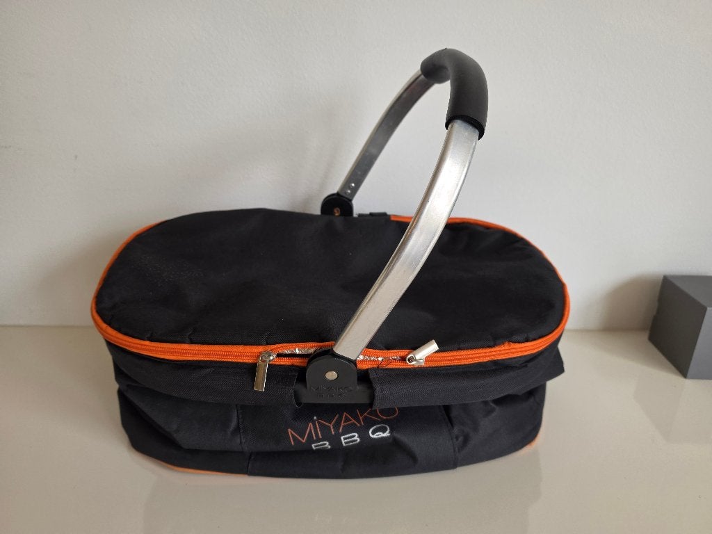 Miyako BBQ geïsoleerde koelmand zwart/oranje, Ophalen of Verzenden, Gebruikt, Miyako