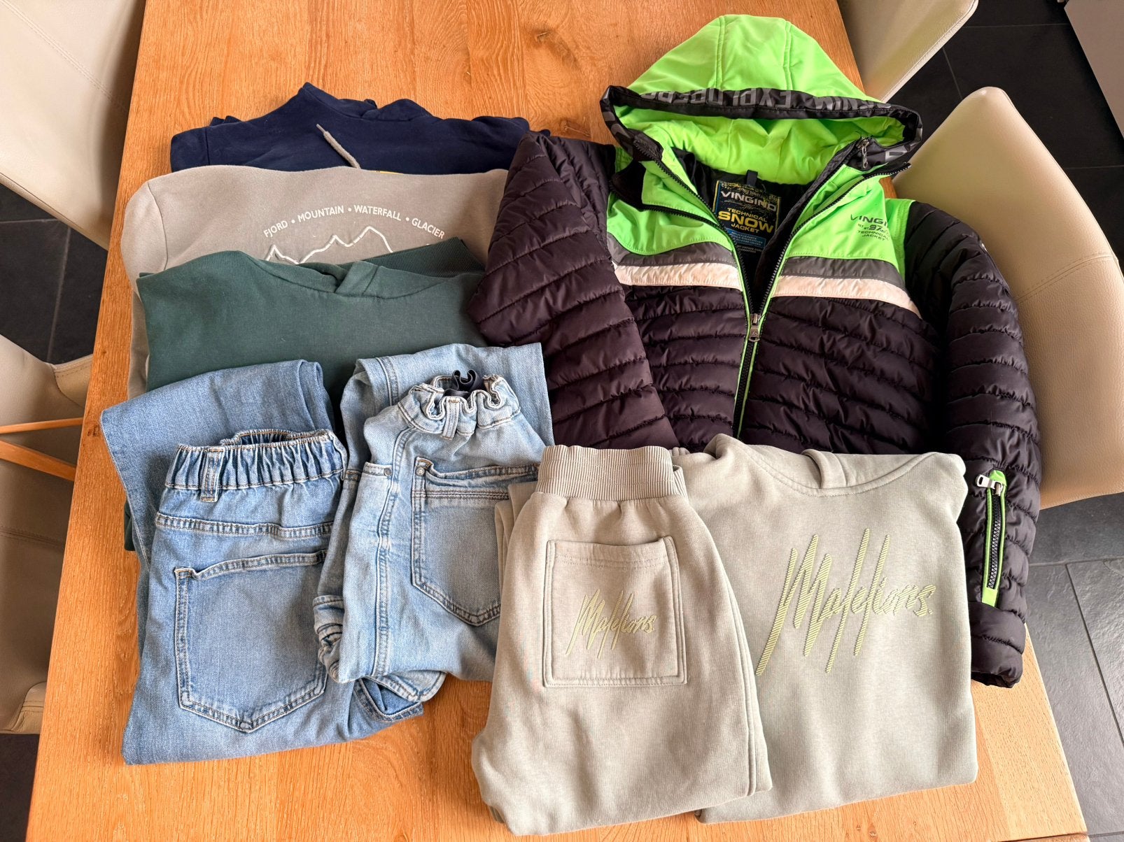 (Merk) kledingpakket winter jongen maat 164, Ophalen of Verzenden, Zo goed als nieuw, Jongen, Trui of Vest