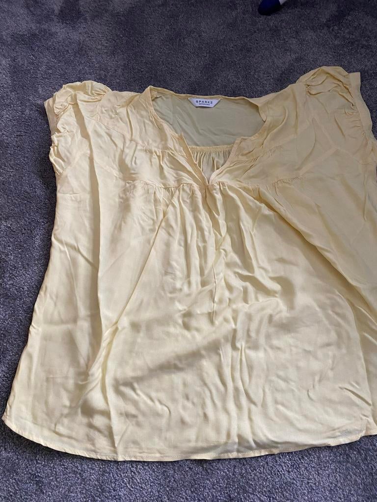 Gele Sparkz blouse maat XL, Ophalen of Verzenden, Gedragen, Maat 46/48 (XL) of groter, Geel