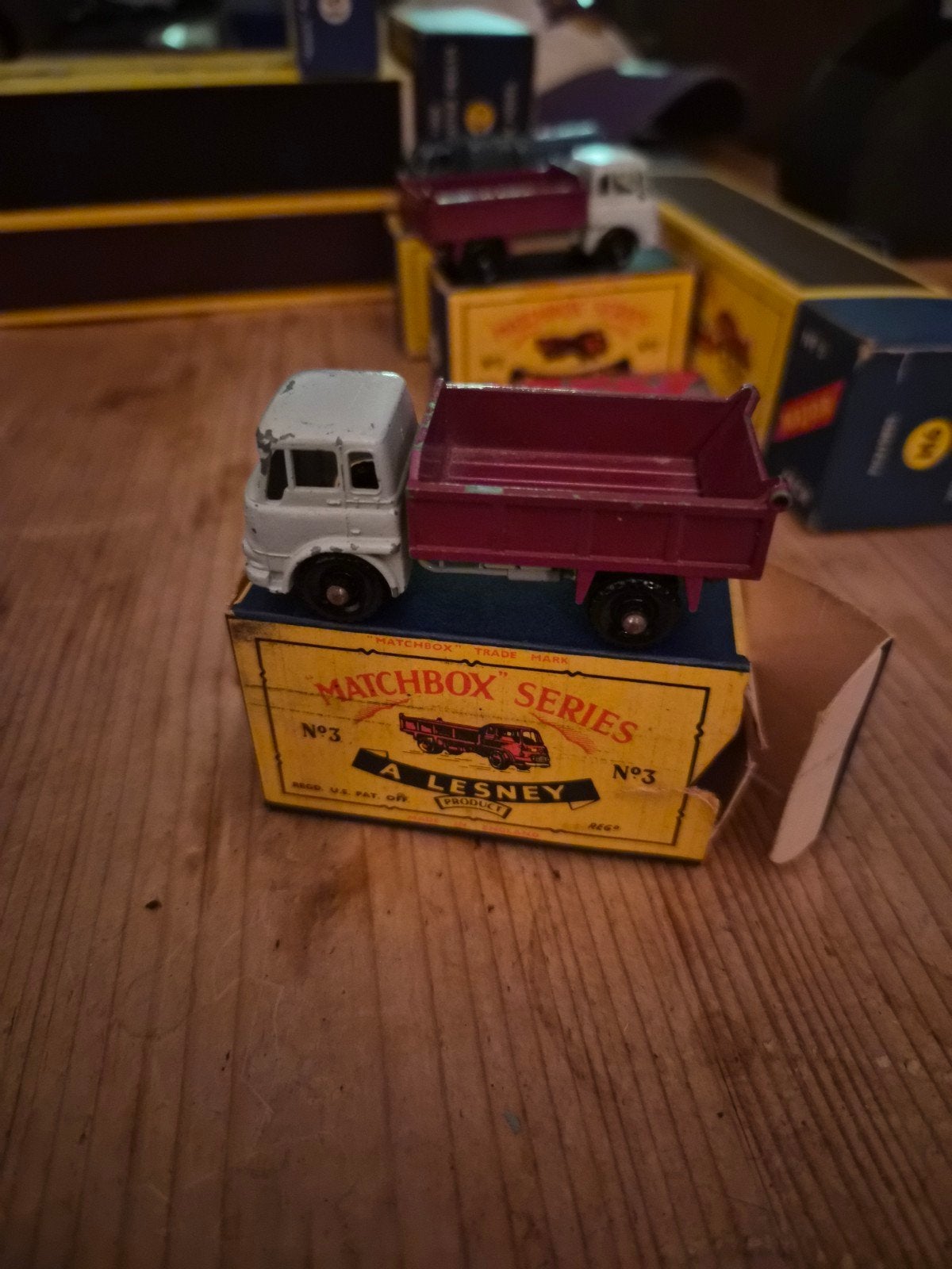 Matchbox series nr 3 bedford tipper truck, Ophalen of Verzenden, Gebruikt, Bus of Vrachtwagen, Overige merken