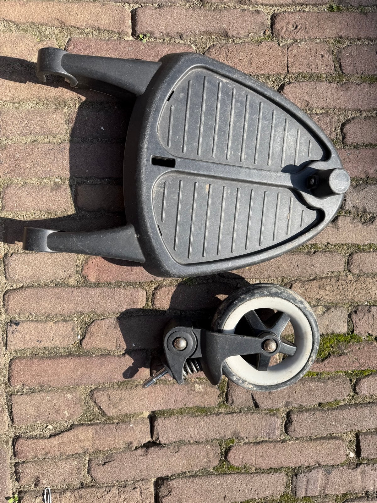 Bugaboo meerijdplankje met adapter en wiel, Ophalen, Gebruikt, Bugaboo, Duowagen