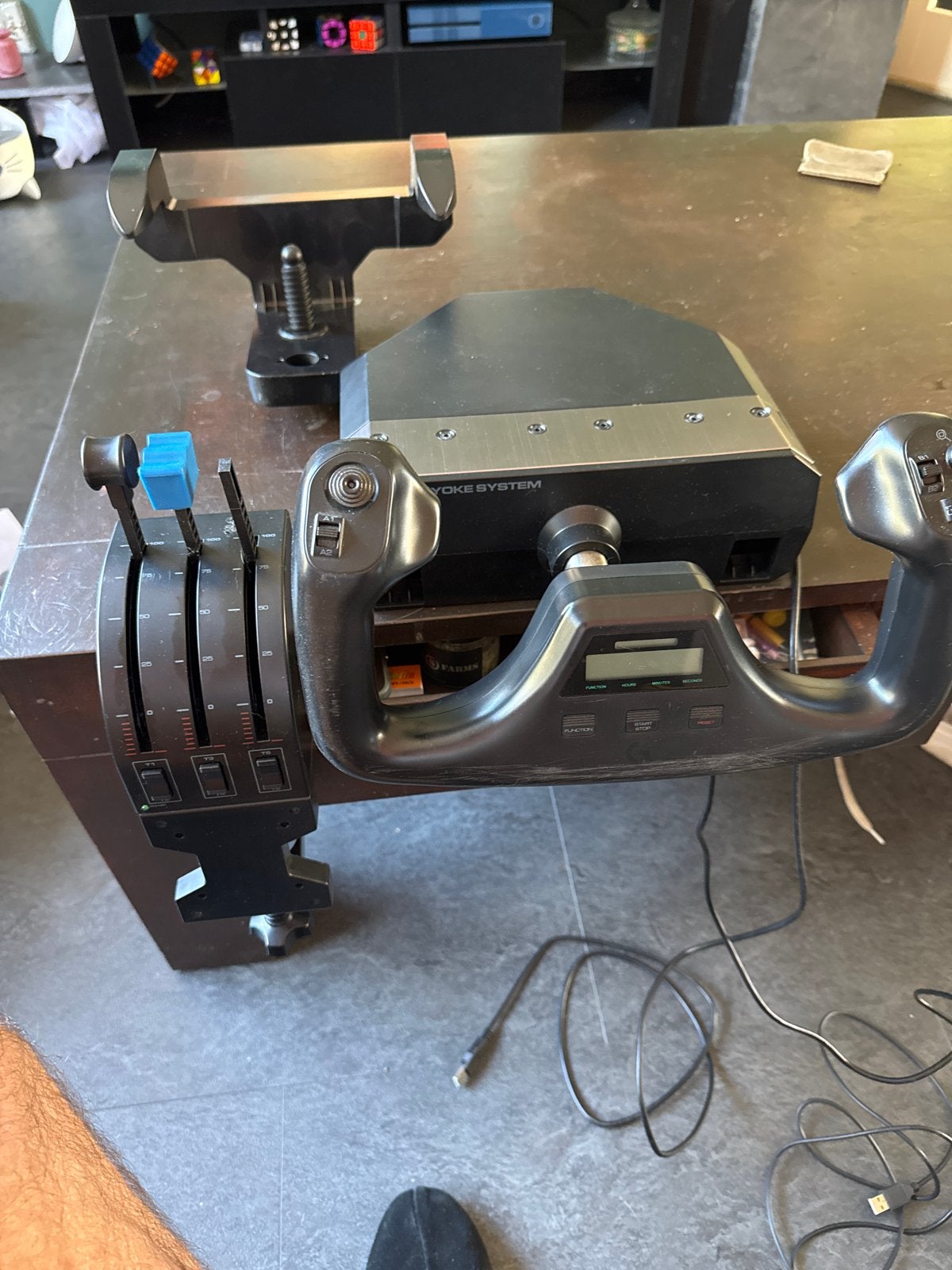 Saitek Pro Flight Yoke System & Throttle Quadrant, Ophalen of Verzenden, Overige merken, Gebruikt