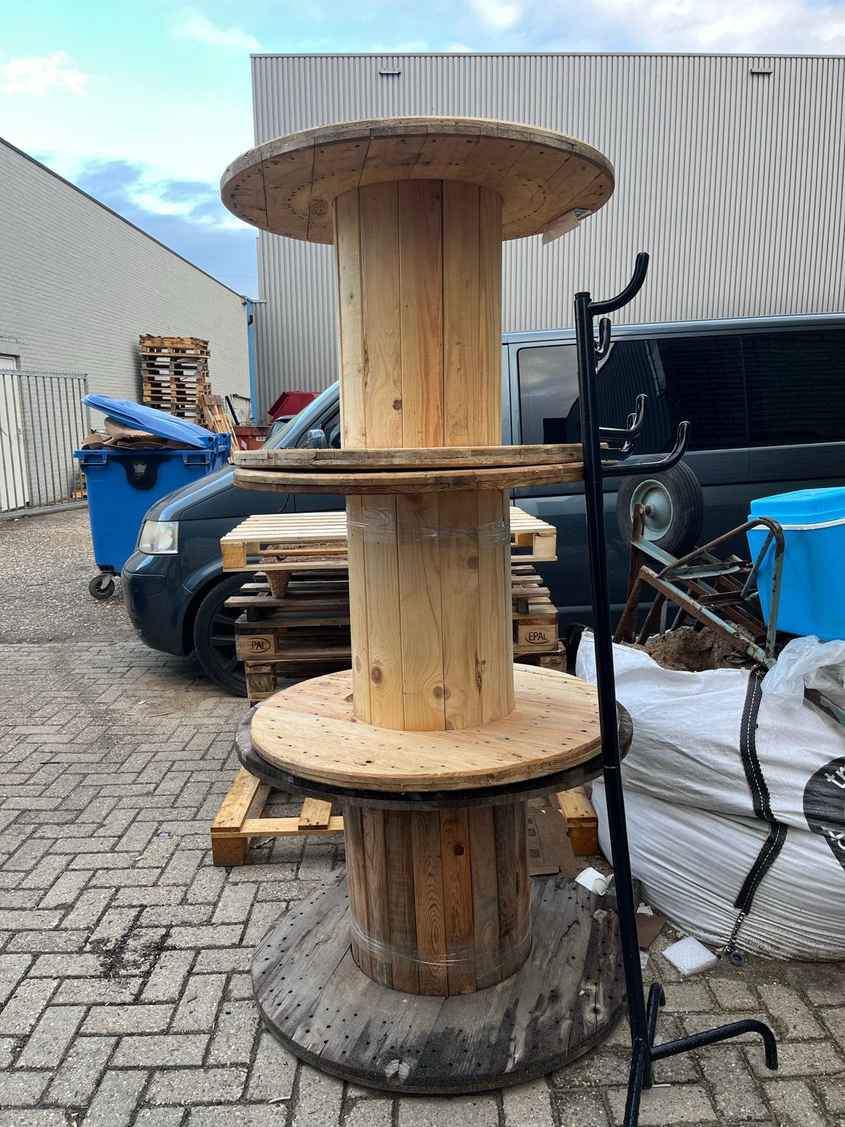 Grote houten kabelhaspel - Ideaal voor decoratie/tafel, Ophalen of Verzenden, Gebruikt