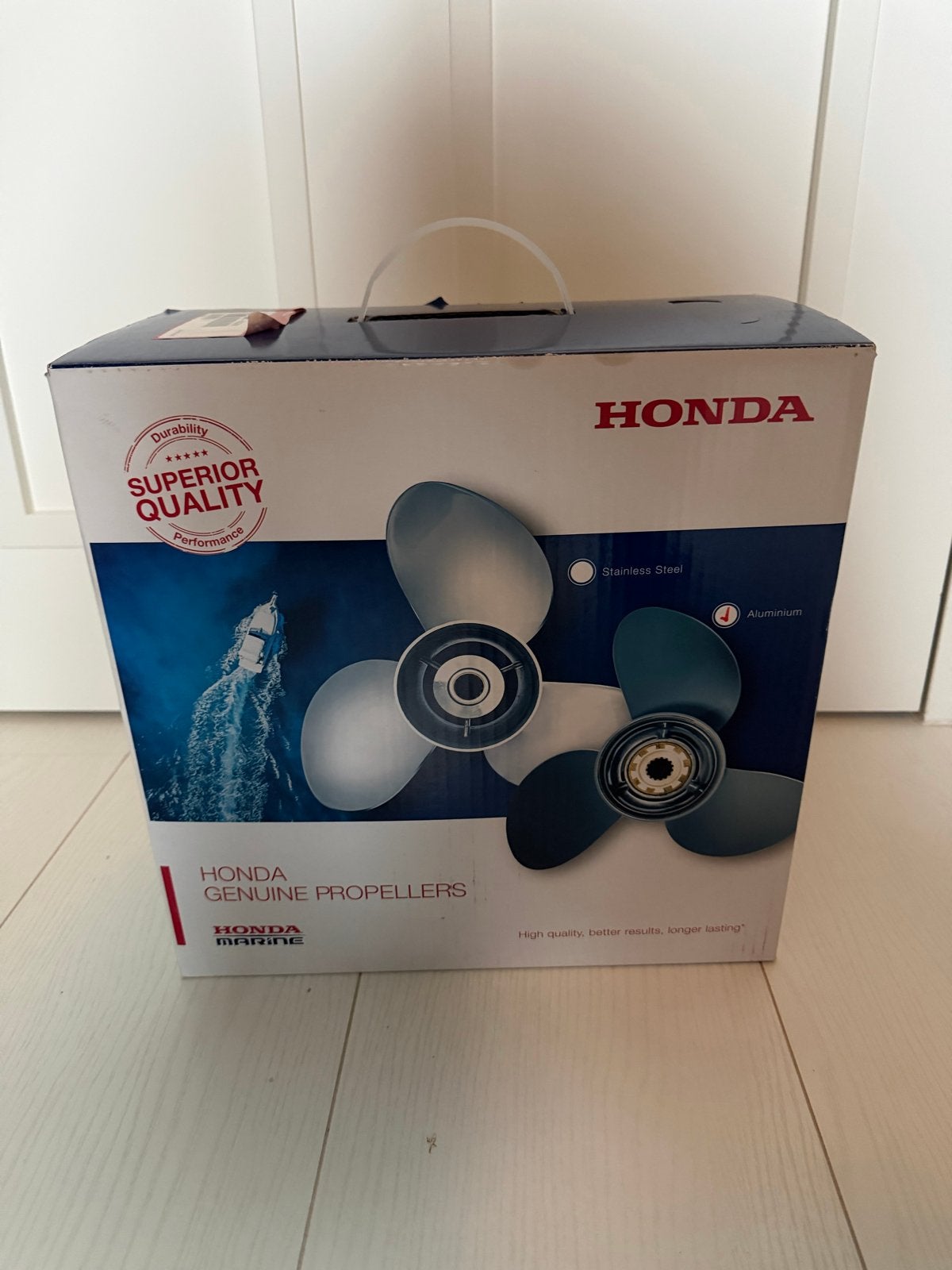 Beschadigde aluminium schroef voor Honda motor, Watersport en Boten, Bootonderdelen, Ophalen of Verzenden, Gebruikt, Motor en Techniek