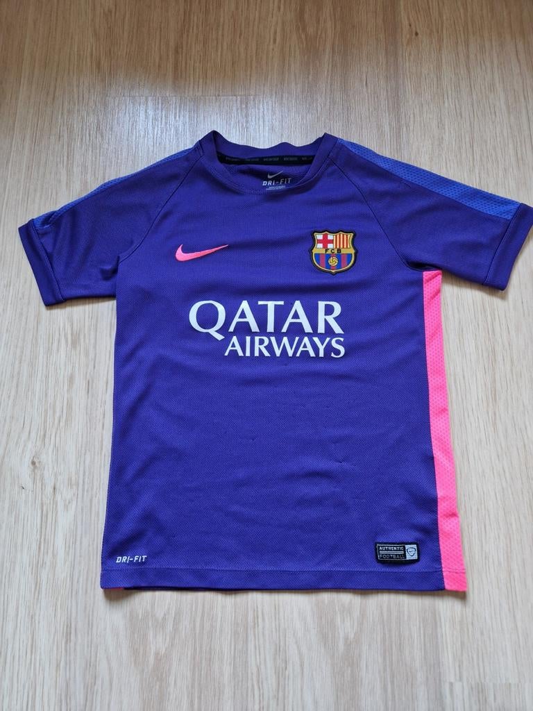 FC Barcelona uitshirt 2015/2016 - Maat 128, Ophalen of Verzenden, Zo goed als nieuw, Nike, Jongen of Meisje